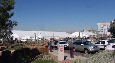 Na targach GJX jedna z firm oferowała imitacje andesinu