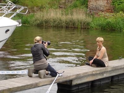 Lidia Popiel fotografuje Monikę Richardson