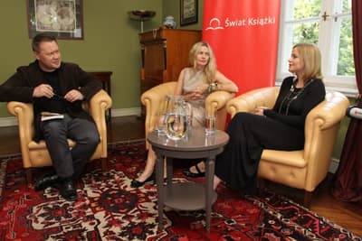 Spotkanie z Lidią Popiel i Moniką Richardson poprowadził Grzegorz Chlasta