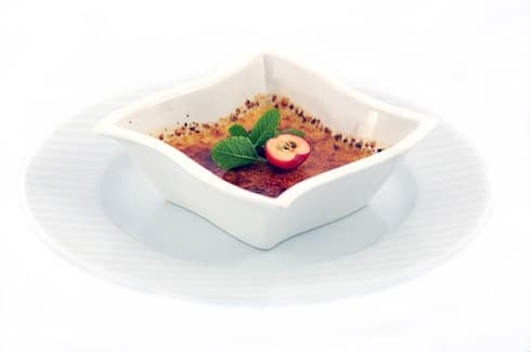 Creme brulee z bursztynową skorupką... pycha...