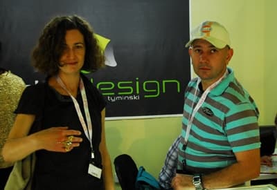 Marcin Tymiński na targach w Dubaju