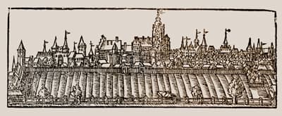 Widok Malborka, C. Hennenberger, 1595