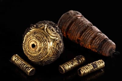 W grobowcu celtyckiej księżniczki znaleziono także ozdoby z bursztynu