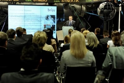 Prezes Briju Przemysław Piotrowski dokonał prezentacji firmy